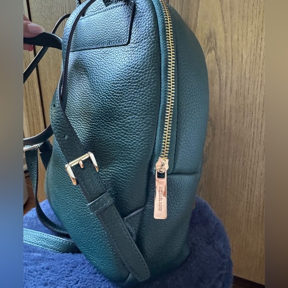 Michael Kors - Erin Medium Green Studded Backpack - Picture 7 of 15